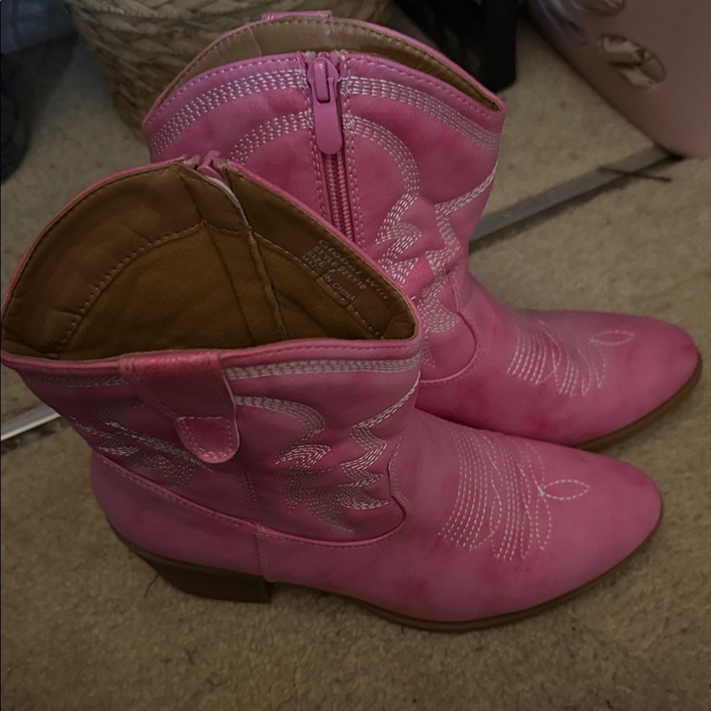 Pink Western Cowboy Boots